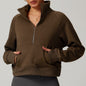 Women’s Fleece Hoodie – Thickened Warm Lamb Fleece Half-Zip Jacket