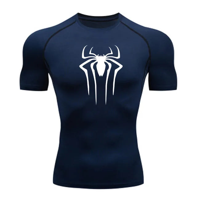 Men’s Superhero Compression Tee – Quick-Dry Gym & Running Top