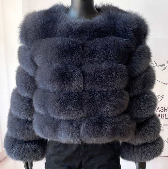 Faux Raccoon Fur Coat Women Jacket Luxury Coat Women Winter Fluffy Jacket Thick Warm Furry Fur Outwear Faux Fur Coat