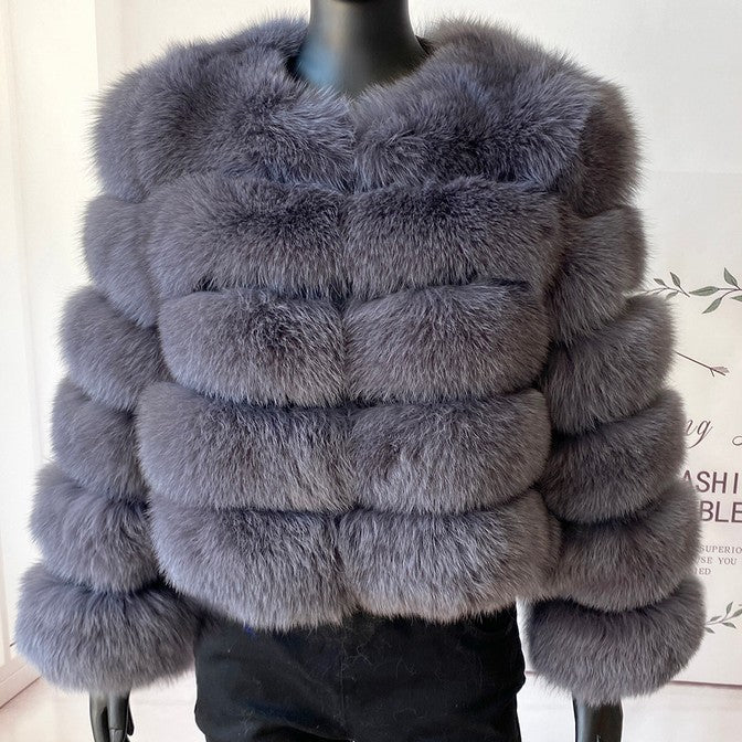 Faux Raccoon Fur Coat Women Jacket Luxury Coat Women Winter Fluffy Jacket Thick Warm Furry Fur Outwear Faux Fur Coat