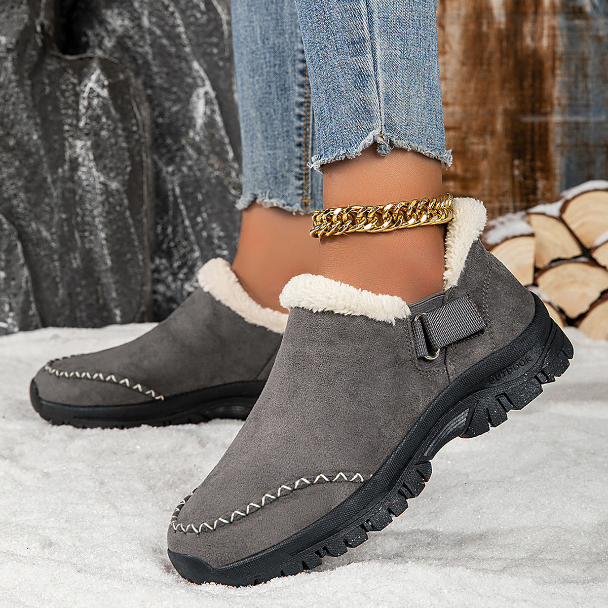 Low-Cut Outdoor Snow Boots