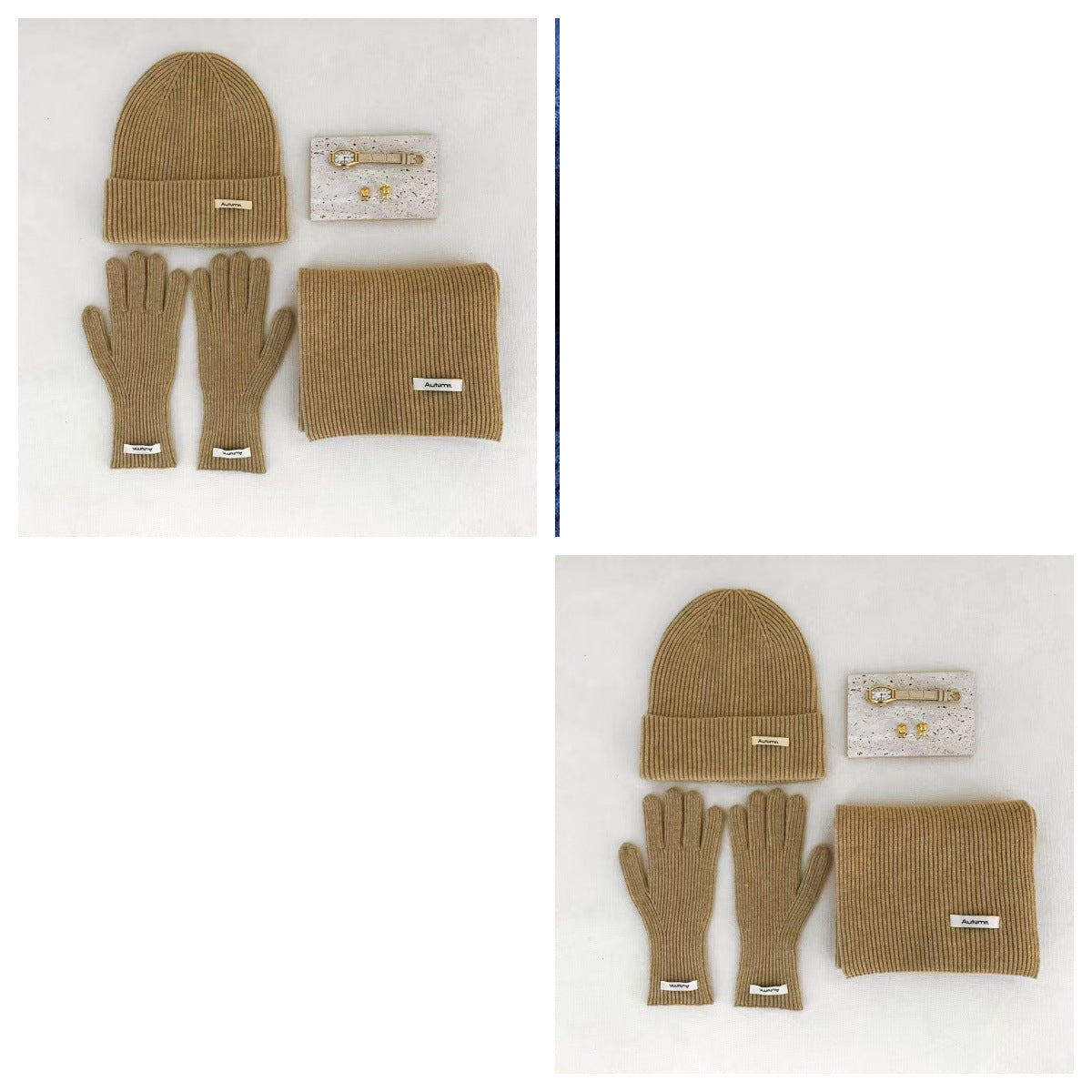 Winter Knit Scarf Set