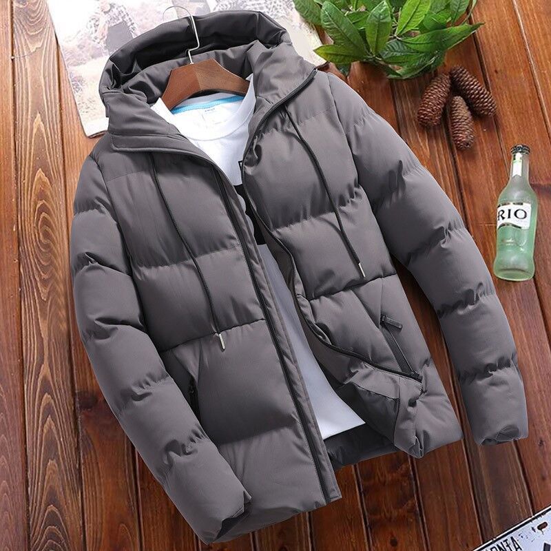 Men’s Korean-Style Slim Fit Cotton Jacket – Trendy Winter Coat
