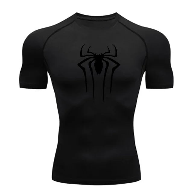 Men’s Superhero Compression Tee – Quick-Dry Gym & Running Top