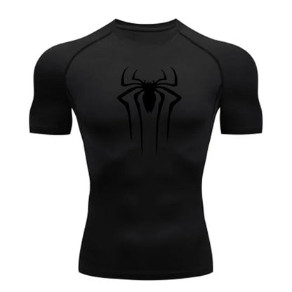 Men’s Superhero Compression Tee – Quick-Dry Gym & Running Top