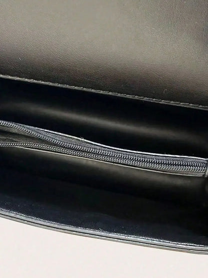 Chain PU Leather Handbag