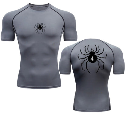 “Hunter x Hunter Men’s Compression Tee – Quick-Dry Gym & Running Top