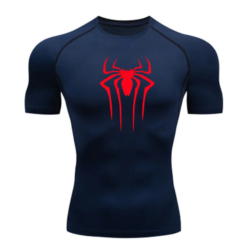 Men’s Superhero Compression Tee – Quick-Dry Gym & Running Top