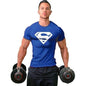 Summer men's fitness T-shirt round neck short sleeved casual fashion top