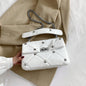 Popular New Texture Handbag Women's Bag Rivet Bag Summer Rhombus Chain Small Square Bag