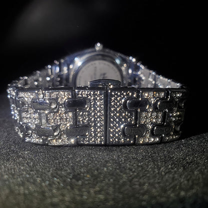 MISSFOX  2528 Silver Women's Watch Casual Dress Ladies Watch Fashion Waterproof Steel Quartz Wrist Watches For Women Valentines Gift