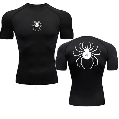 “Hunter x Hunter Men’s Compression Tee – Quick-Dry Gym & Running Top