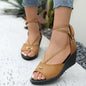 Plus Size Wedge Sandals