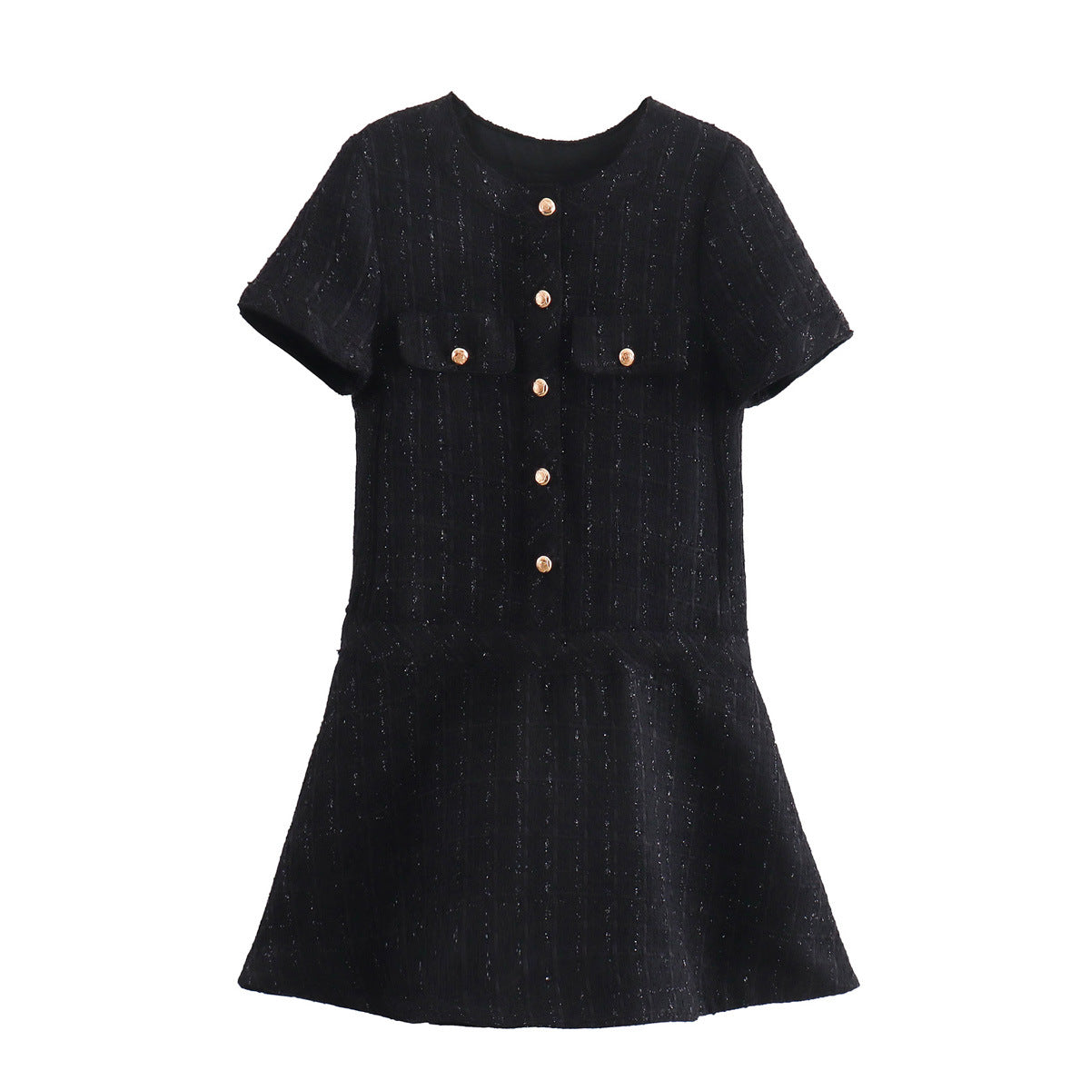 Casual Woolen Short Dress