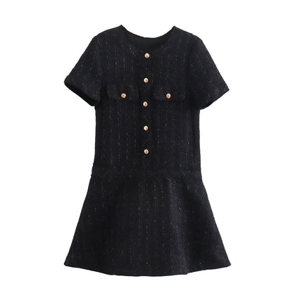 Casual Woolen Short Dress