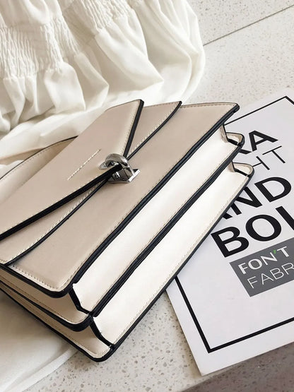 Chain PU Leather Handbag