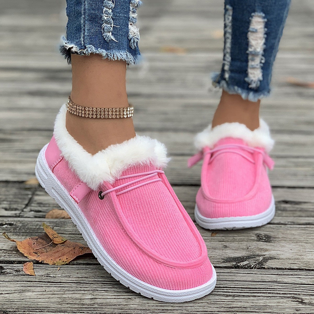 Plush Fuzzy Cotton Shoes