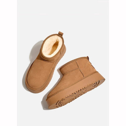 Velvet Platform Cotton Shoes