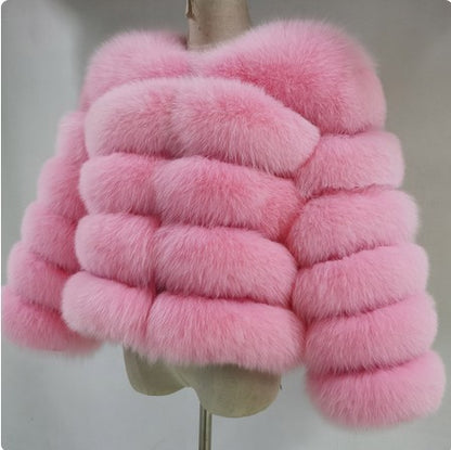 Faux Raccoon Fur Coat Women Jacket Luxury Coat Women Winter Fluffy Jacket Thick Warm Furry Fur Outwear Faux Fur Coat