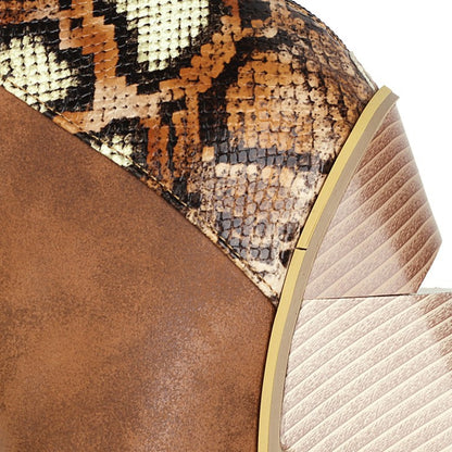 Ladies Ankle Boots Pointed Toe Colorblock Back Zip High Heel Chunky Heel Plus Size Fashion Boots