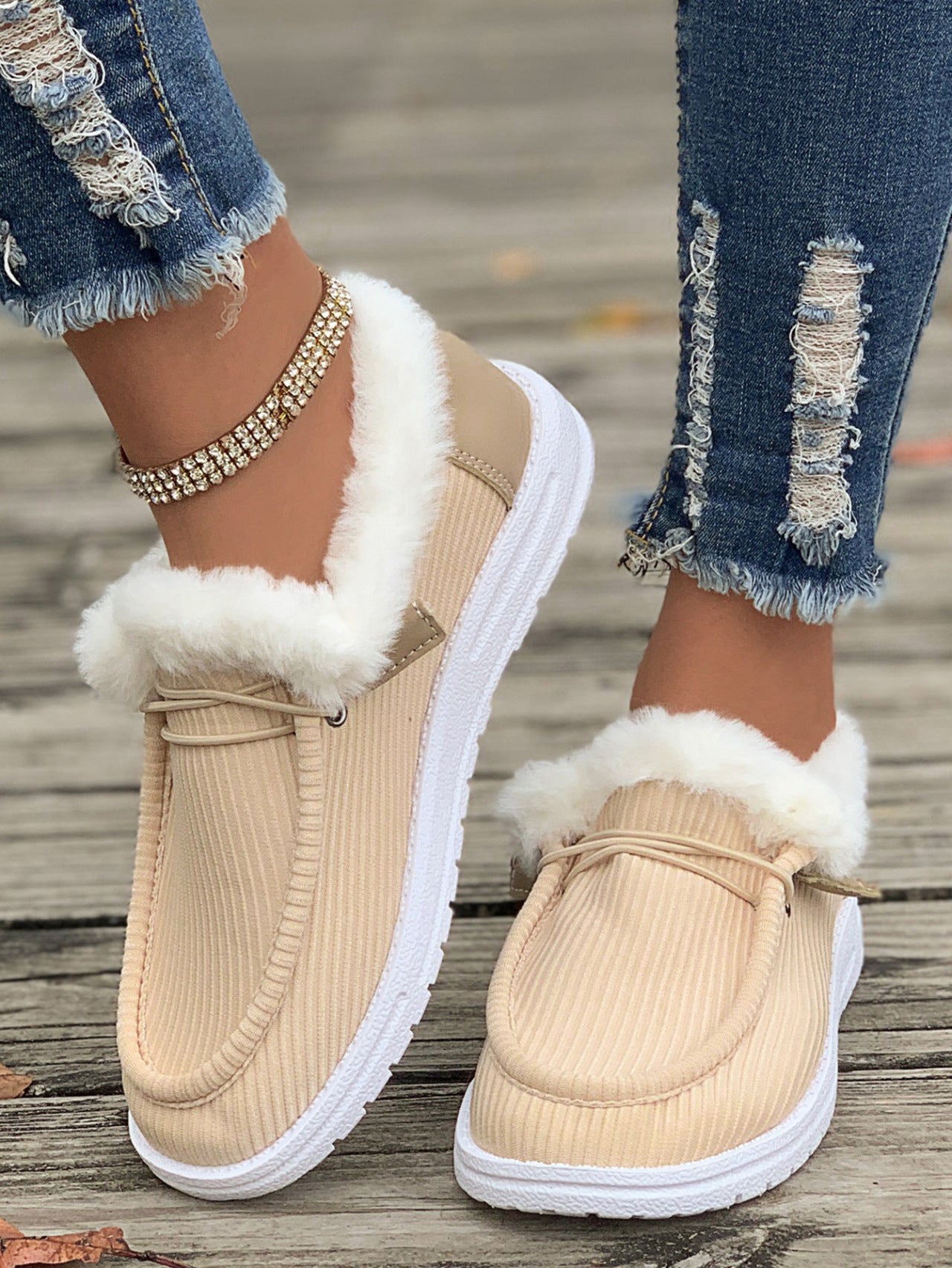 Plush Fuzzy Cotton Shoes