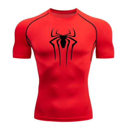 Men’s Superhero Compression Tee – Quick-Dry Gym & Running Top