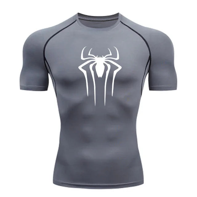 Men’s Superhero Compression Tee – Quick-Dry Gym & Running Top