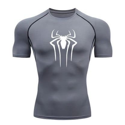 Men’s Superhero Compression Tee – Quick-Dry Gym & Running Top