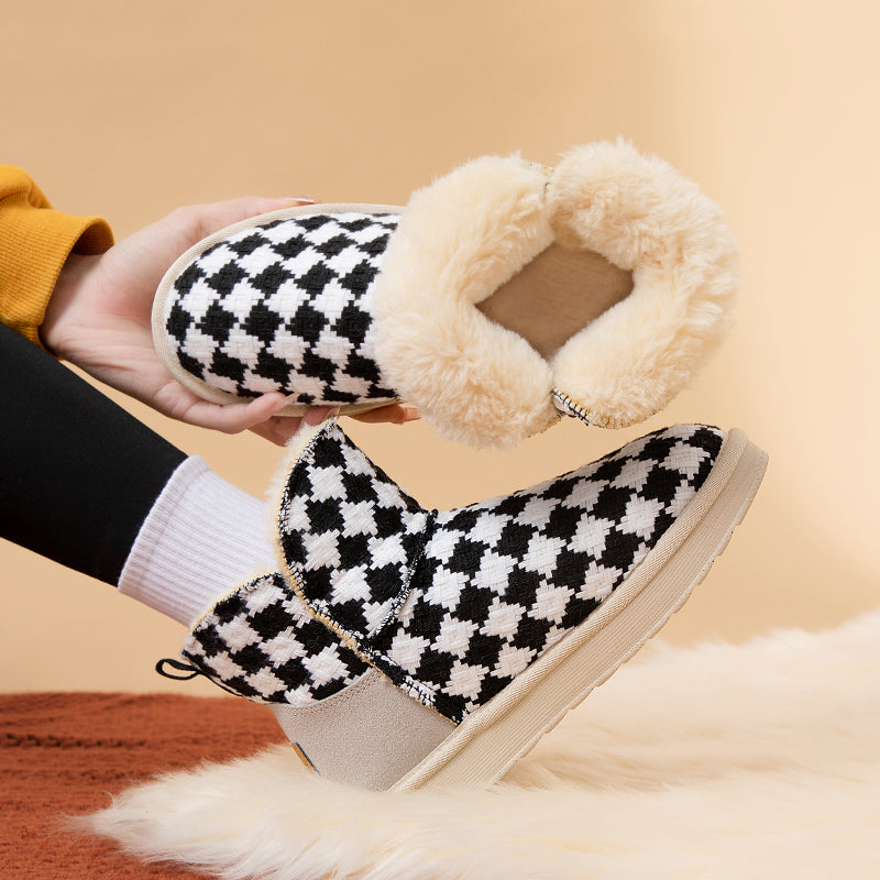 Women's snow boots women's plush thick shoes women's cotton shoes