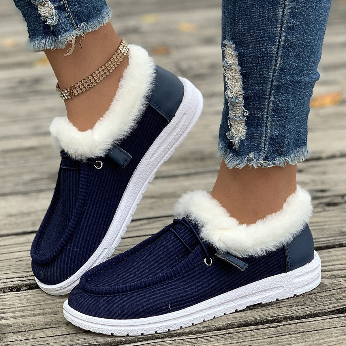 Plush Fuzzy Cotton Shoes