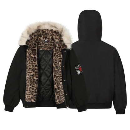 Winter Leopard Warm Coat