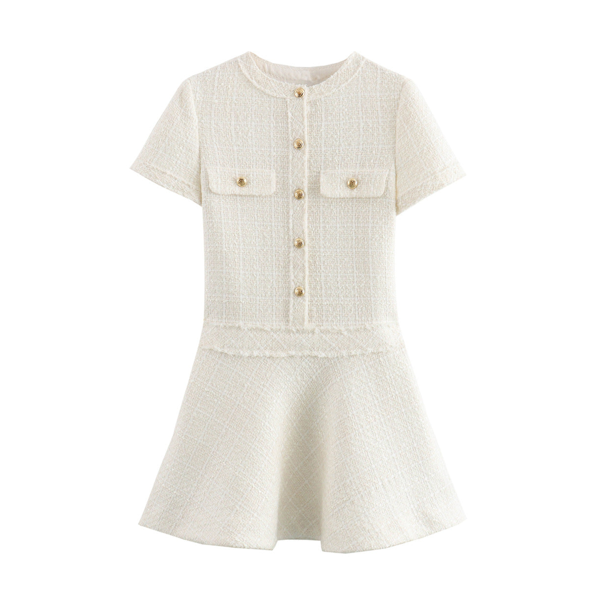 Casual Woolen Short Dress