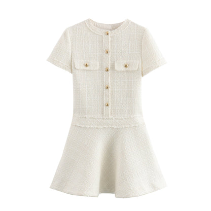 Casual Woolen Short Dress