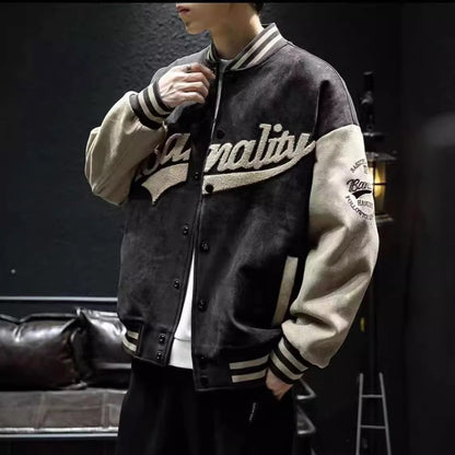 Men’s Deer Skin Baseball Jacket