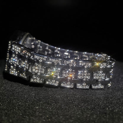 MISSFOX  2528 Silver Women's Watch Casual Dress Ladies Watch Fashion Waterproof Steel Quartz Wrist Watches For Women Valentines Gift