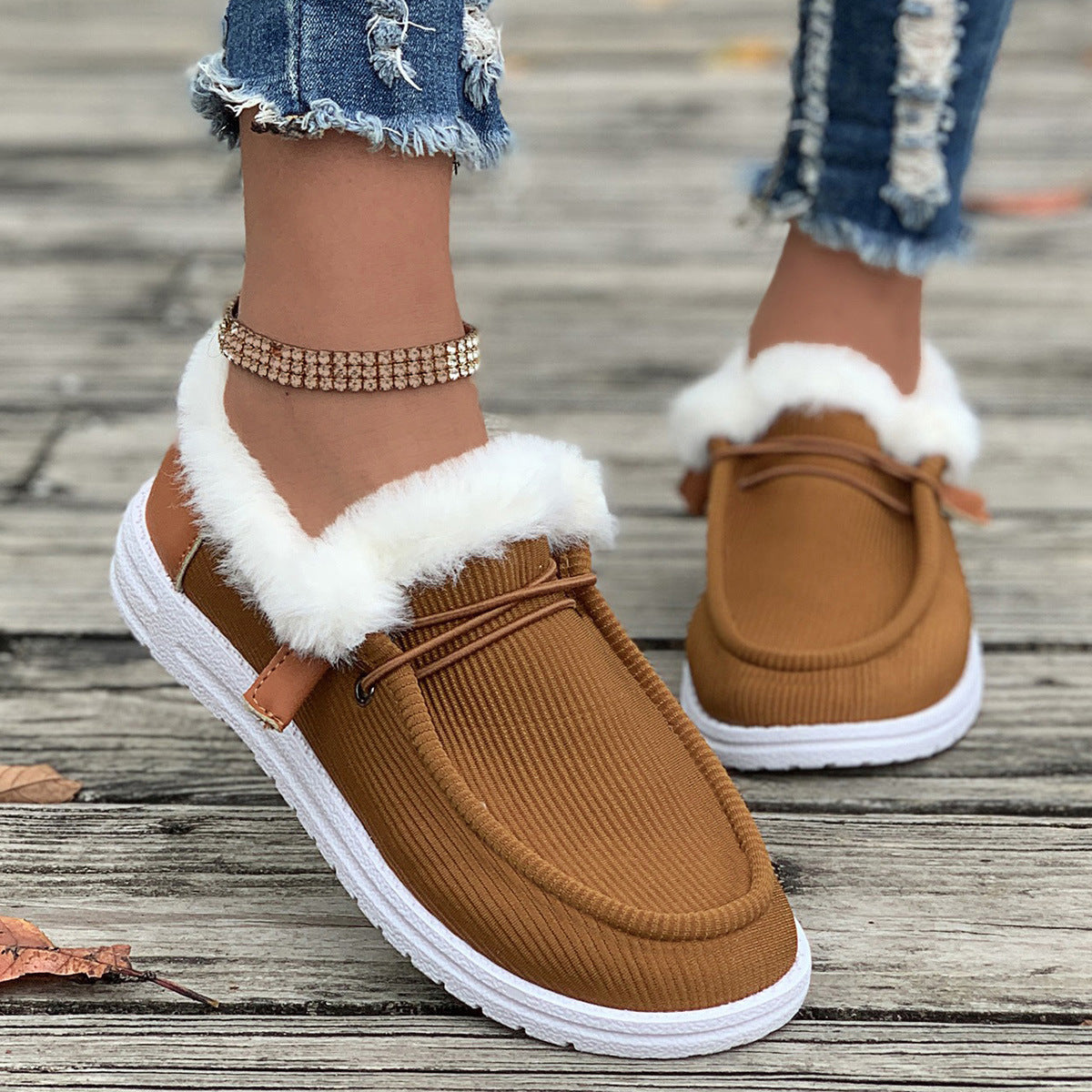 Plush Fuzzy Cotton Shoes