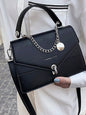 Chain PU Leather Handbag