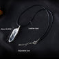 White crystal winding necklace, crystal raw stone, single crystal hexagonal pillar, winding pendant