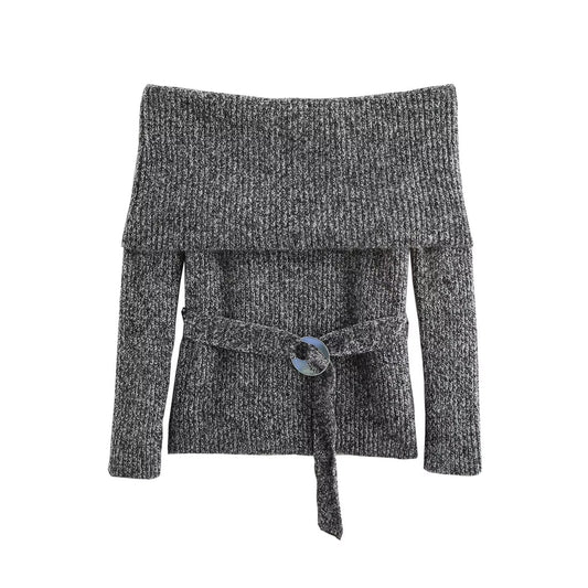 Fashionable Waistband Blouse