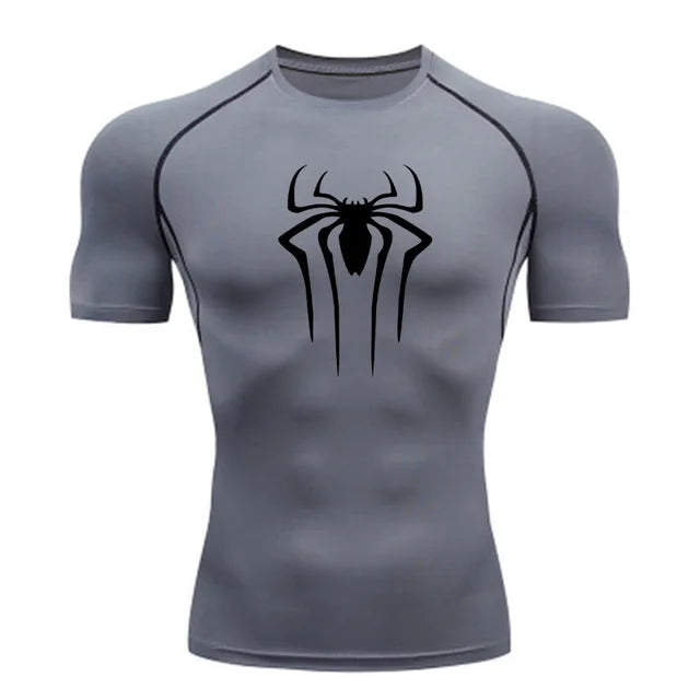Men’s Superhero Compression Tee – Quick-Dry Gym & Running Top