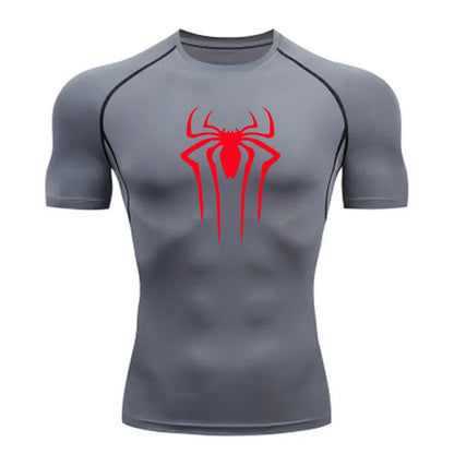 Men’s Superhero Compression Tee – Quick-Dry Gym & Running Top