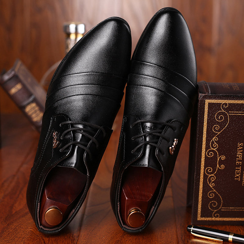 Men's business formal leather shoes, pointed toe shoes, casual shoes, men's wedding shoes