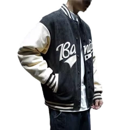 Men’s Deer Skin Baseball Jacket