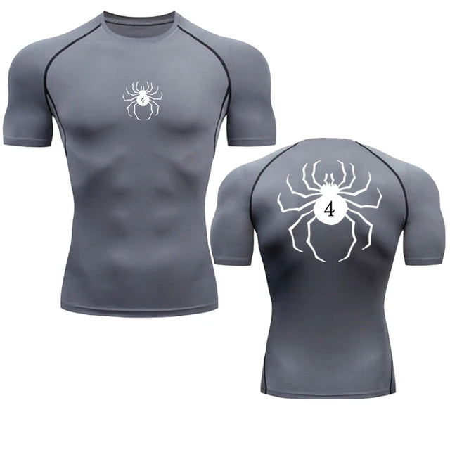 “Hunter x Hunter Men’s Compression Tee – Quick-Dry Gym & Running Top