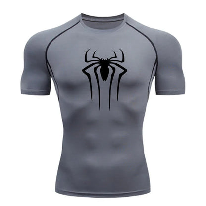 Men’s Superhero Compression Tee – Quick-Dry Gym & Running Top