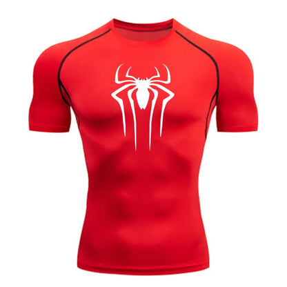 Men’s Superhero Compression Tee – Quick-Dry Gym & Running Top