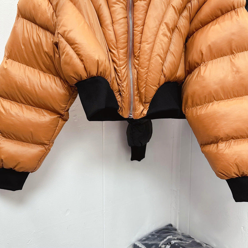 Striped Waistband Cotton Jacket