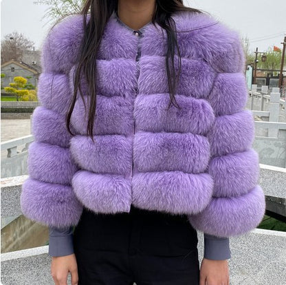 Faux Raccoon Fur Coat Women Jacket Luxury Coat Women Winter Fluffy Jacket Thick Warm Furry Fur Outwear Faux Fur Coat
