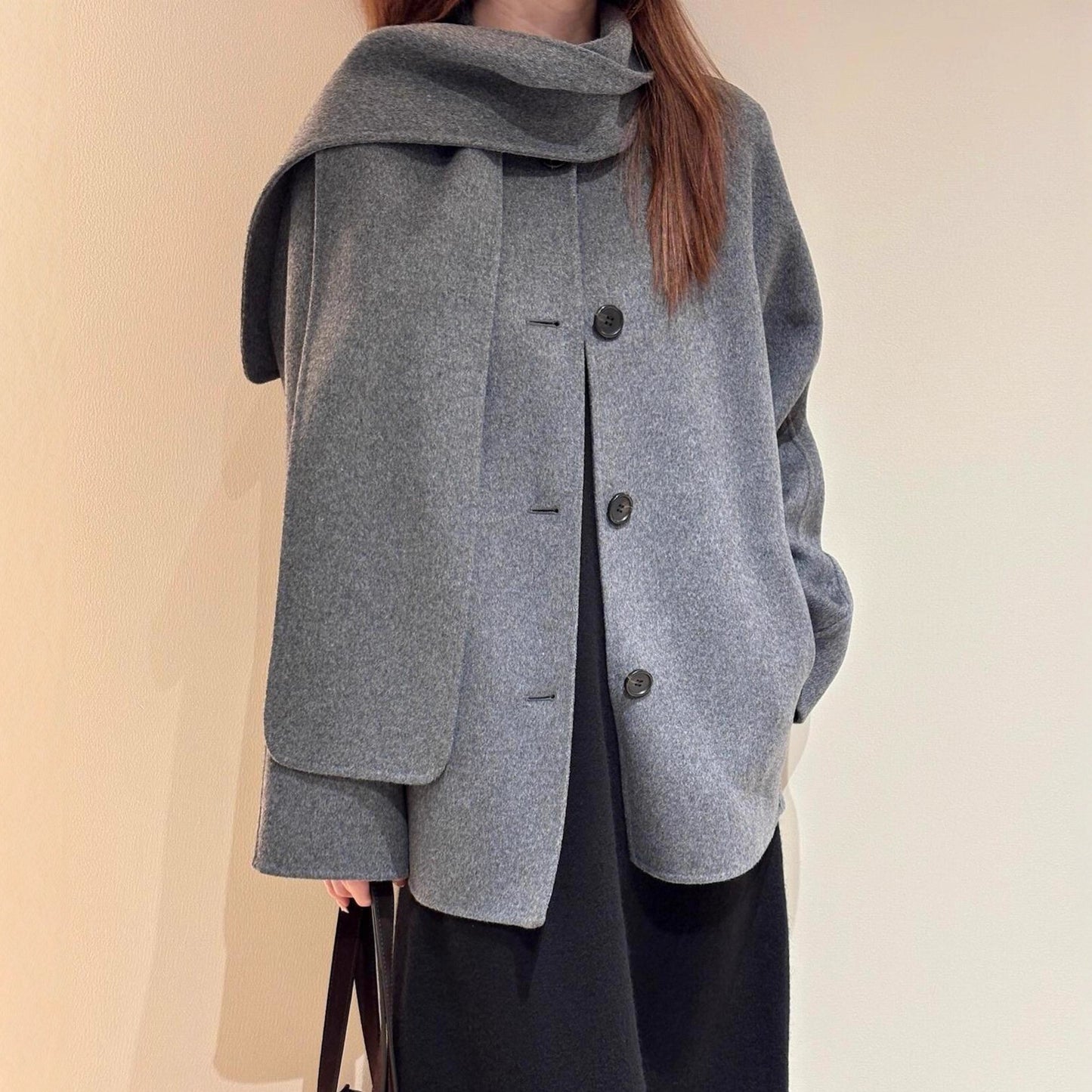 Chic Wool Wrap Coat