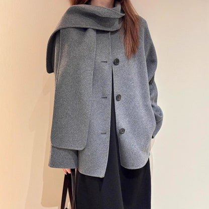 Chic Wool Wrap Coat
